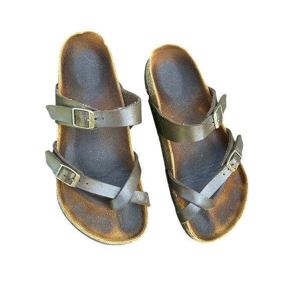 Birkenstock Mayari Sandals Size 38 US Women’s Size 7.5 Brown - Picture 1 of 17